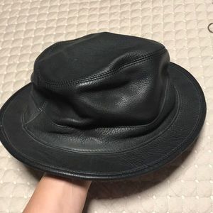 Armani Exchange Leather Hat